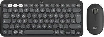 Logitech Pebble 2 Combo, kabellose Tastatur und Maus, leise und mobil, in Weiß