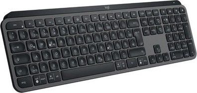 Logitech MX Keys S kabellose Tastatur, Low Profile, Fluid Quiet Typing, Grau