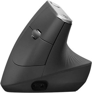 Logitech MX Vertical, Ergonomische Kabellose Maus, Bluetooth & 2.4 GHz, Graphit