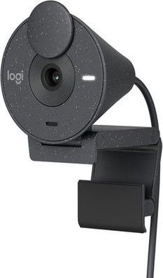 Logitech Brio 300 Full HD-Webcam mit Sichtschutz, Mikrofon, Rauschunterdrückung