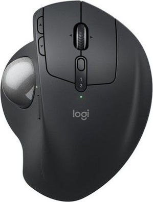 Logitech MX Ergo S Advanced kabellose Trackball-Maus, über USB-C, Farbe: Graphit