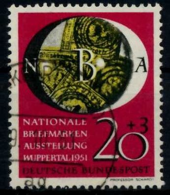 BRD 1951 Nr 142 gestempelt X74B706