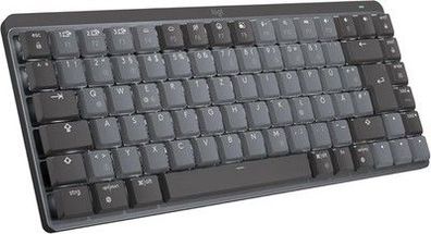 Logitech MX Mechanische kabellose Mini-Tastatur, Beleuchtung, Taktil leise Grau