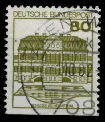 BRD DS BURGEN u. Schlösser Nr 1140DI zentrisch gestempelt X767DF6
