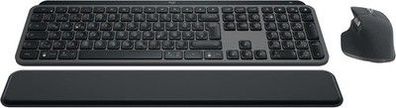 Logitech MX Keys S Combo: kabellose Tastatur und Maus mit Handablage, QWERTZ