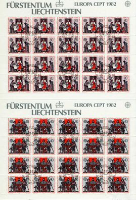 Liechtenstein BLOCK Kleinbogen Nr 791KB-792KB E S545326