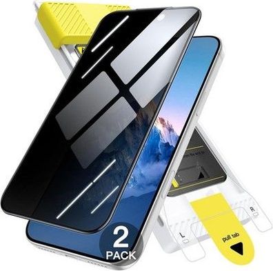 JETech Infinity Sichtschutz für iPhone 17 Pro, 9H+ 3D Vollabdeckung Anti-Spy