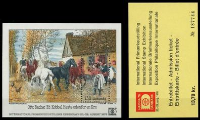 Dänemark Block 3 + Karte postfrisch S02D3FA
