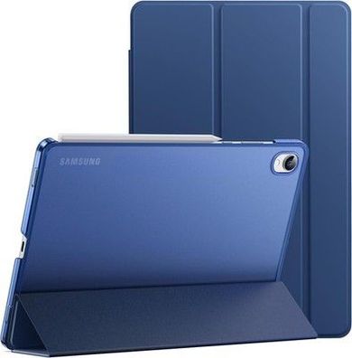 JETech Hülle für Samsung Galaxy Tab S11, Transluzente Rückseite Tri-Fold Ständer