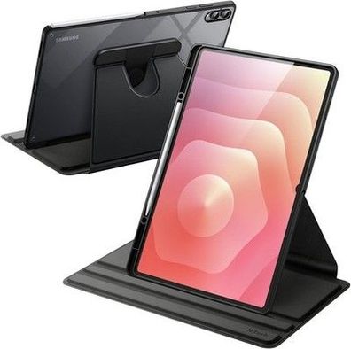 JETech Rotierende Hülle für Samsung Galaxy Tab S11 Ultra S Pen Halter, Schwarz