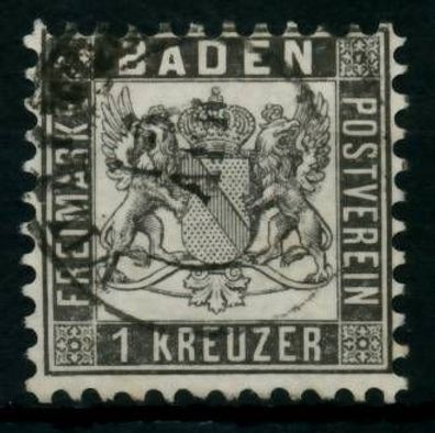 BADEN Ausgaben VON 1862 - 1866 Nr 17c gestempelt X6BBF5A