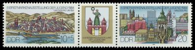 DDR Zusammendruck Nr WZd609 postfrisch 3ER STR SC497FE