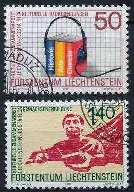 Liechtenstein 1988 Nr 945-946 gestempelt X14C4F2