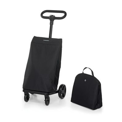 Foppapedretti Go Go Einkaufswagen 46L klappbar mit Kéhltasche Schwarz