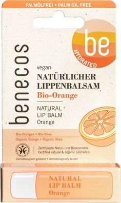 6x benecos benecos Natural Lip Balm Orange 4,7g