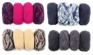 200 g Sockenwolle Garn Wolle Schurwolle Handstrickgarn (49,75€/kg)