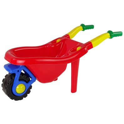 Leantoys Große farbige Gartenschubkarre Rot