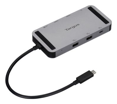 Targus DOCK429GL laptop-dockingstation & portreplikator Kabelgebunden USB4 Silber
