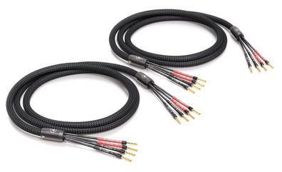 Viablue -SC-4 Silver- HighEnd Lautsprecherkabel - Bi-Amping - crimped - Black