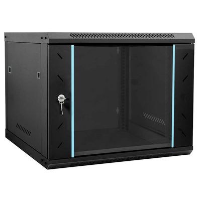 vidaXL Netzwerkschrank mit Speicher Schwarz 60 x 60 x 50 cm Stahl