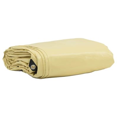 vidaXL Plane 650g / m² Beige 5 x 6 m Canvas mit PVC-Beschichtung