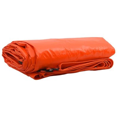 vidaXL Plane 650g / m² Orange 5 x 7 m Canvas mit PVC-Beschichtung