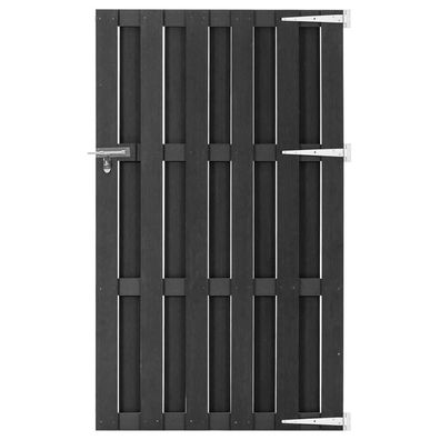vidaXL Gartentor WPC 100x180 cm Grau