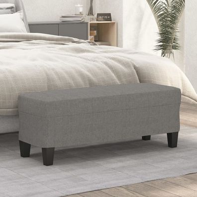 vidaXL Sitzbank Dunkelgrau 100x35x41 cm Stoff