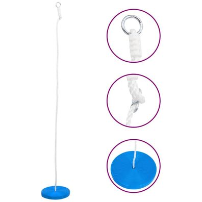 vidaXL Tellerschaukel 200 cm Blau
