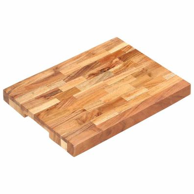 vidaXL Hackblock 40×30×4 cm Akazie Massivholz