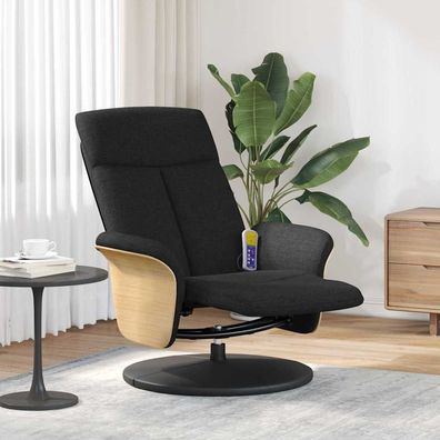 vidaXL Massage Relaxsessel Schwarz 79 x 87 x 104,5 cm Stoff