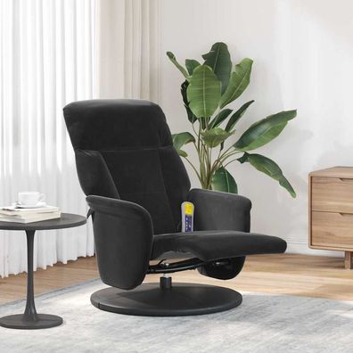 vidaXL Massage Relaxsessel Schwarz 91 x 71 x 105 cm Samt