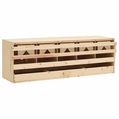 vidaXL 5er Legenest 117x33x38 cm Massivholz Kiefer