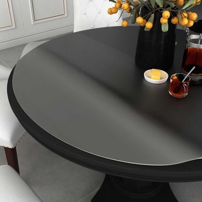 vidaXL Tischfolie Matt Ø 80 cm 1,6 mm PVC