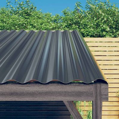 vidaXL Dachpaneele 36 Stk. Verzinkter Stahl Anthrazit 80x36cm