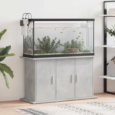 vidaXL Aquariumständer Betongrau 101 x 41 x 58 cm Holzwerkstoff