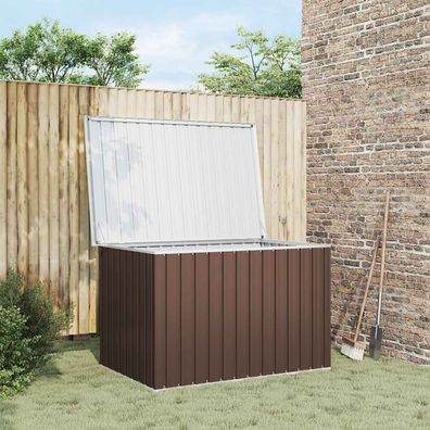 vidaXL Lagerboxen Verzinkter Stahl 149 x 99 x 93 cm Braun