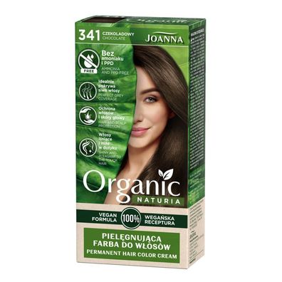JOANNA Naturia Pflegende Bio-Haarfarbe ohne Ammoniak und PPD 341 Schoko