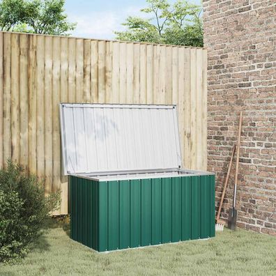 vidaXL Garten-Aufbewahrungsbox Grün 129 x 67 x 65 cm
