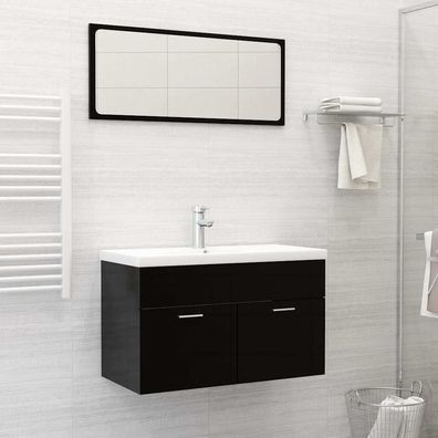 vidaXL Einbauwaschbecken mit Wasserhahn 81x39x18 cm Keramik Weiß