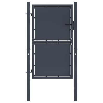 vidaXL Gartentor aus Stahl 100 x 175 cm Anthrazit