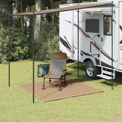 vidaXL Zeltteppich 200x200 cm Taupe