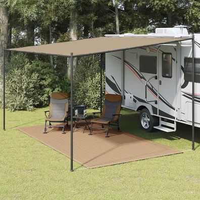 vidaXL Zeltteppich 250x400 cm Taupe