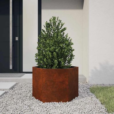 vidaXL Pflanzkübel Rostig 60x60x45 cm Cortenstahl
