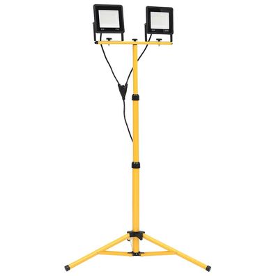 vidaXL LED-Fluter mit Stativ 2x50 W Kaltweiß