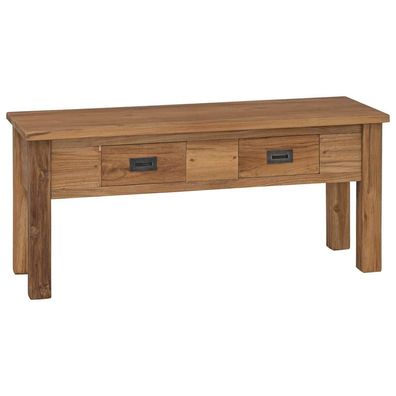 vidaXL Flurbank Teak Massiv 90 x 30 x 40 cm