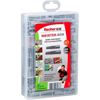 fischer Meister-Box UX / UX-R, Dübel (hellgrau, 110-teilig)