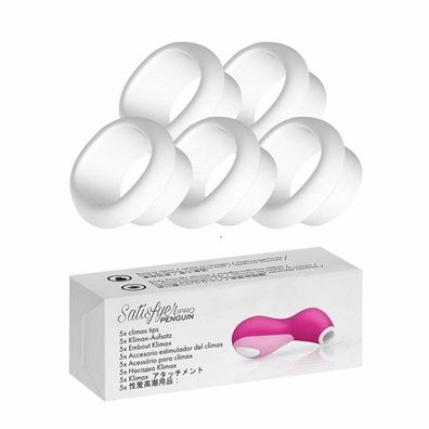 Aufsätze für Pro Penguin Next Generation | hautfreundliches Silikon | weiß | 5 Stück
