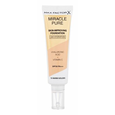 Miracle Pure Haut-Improving Foundation 24h Hydration Spf30 76-Warm Golden 30ml