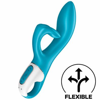 Embrace Me', 21 cm, 2 Motoren, flexibel, ergonomischer Klitorisreizer, Farbe: ürkis